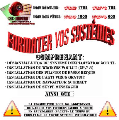 Formater vos systemes