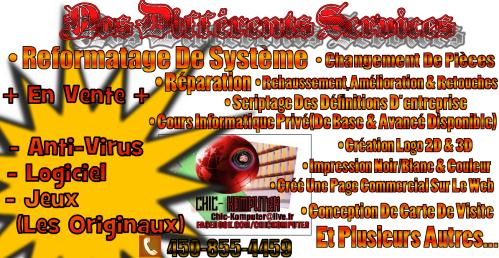 Nos differents services
